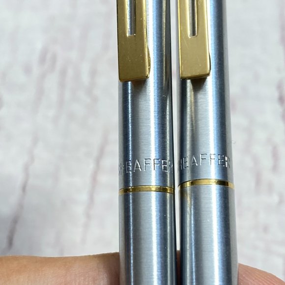 SHEAFFER ball point pen and Mechanical Pencil set in case with original papers, - Picture 4 of 9